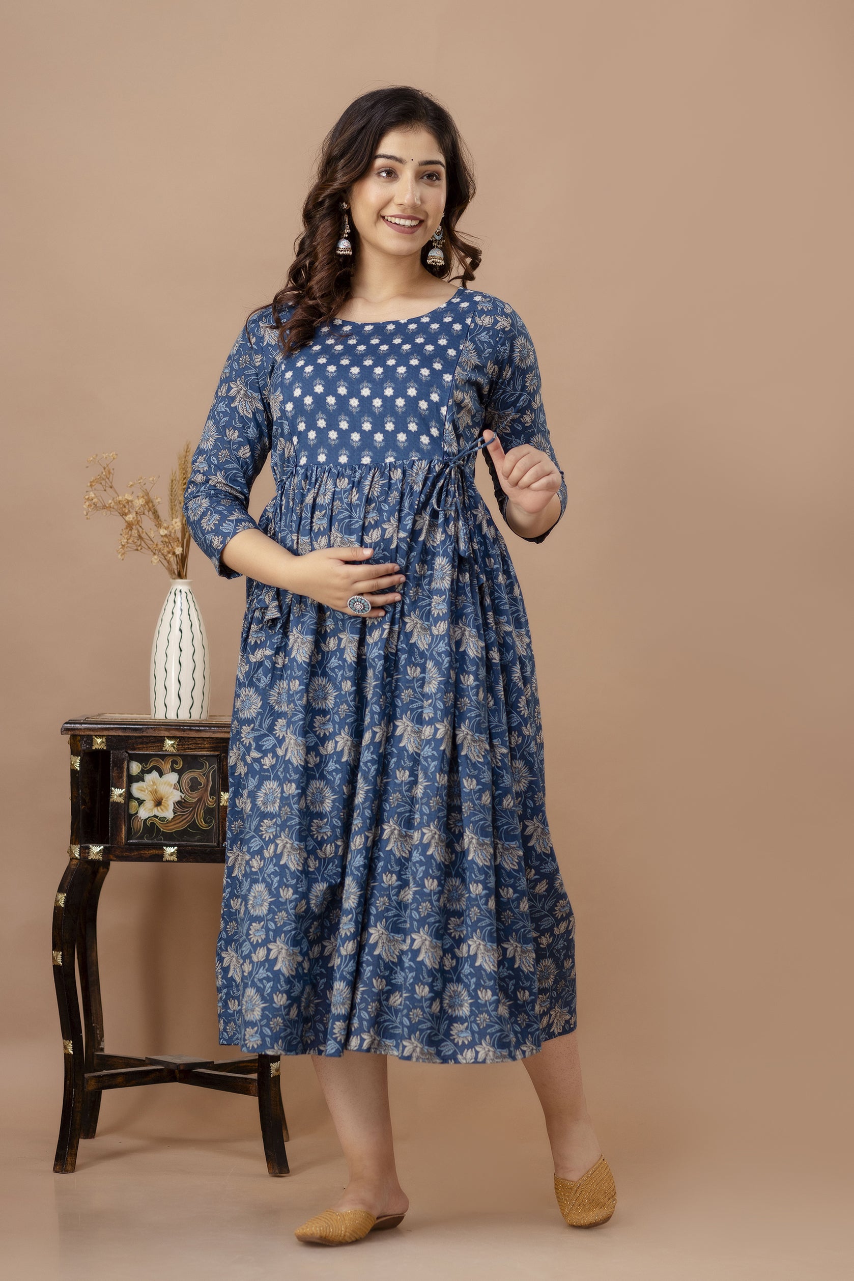 Floral Printed Feeding Kurta