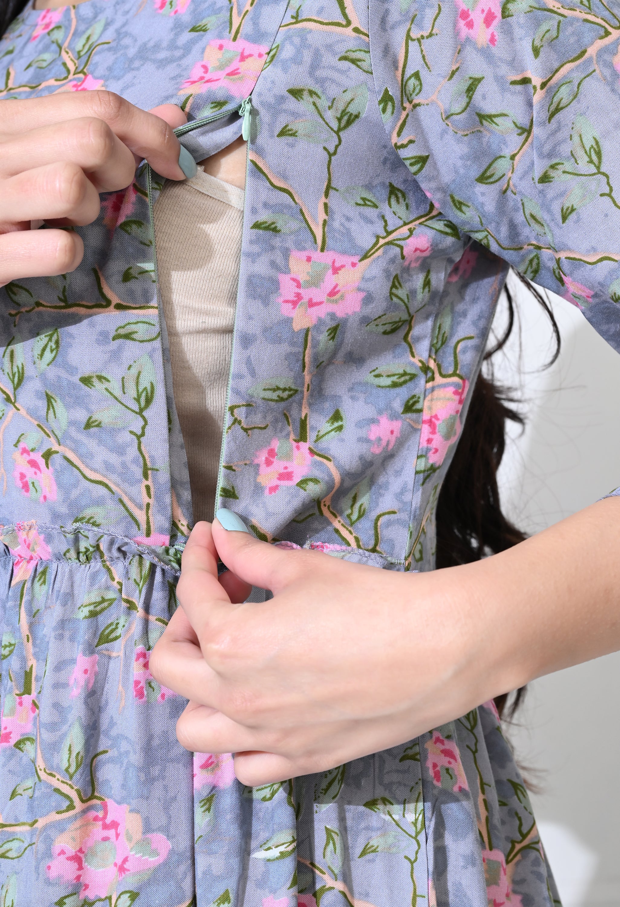 Light Grey Feeding Kurti