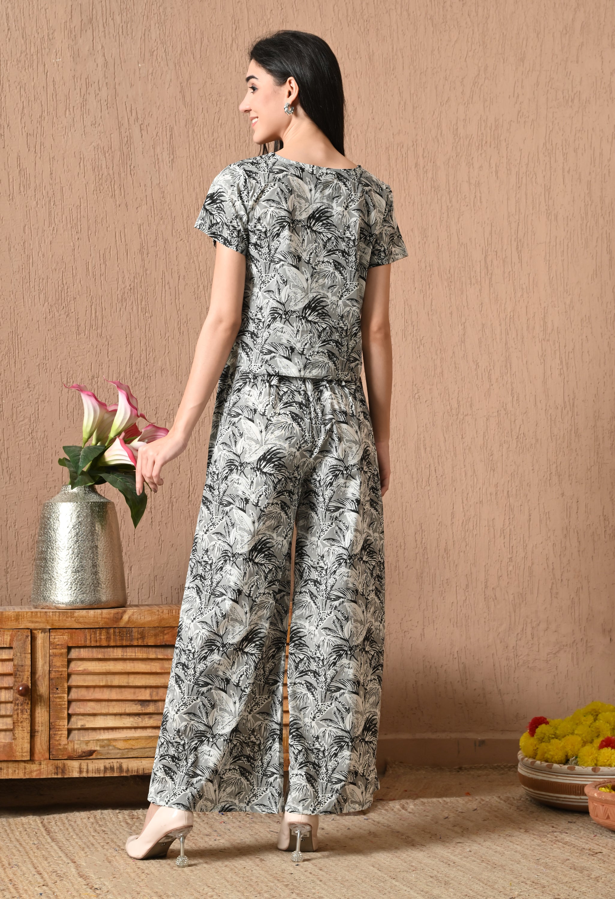 Grey Cloud Night Suit