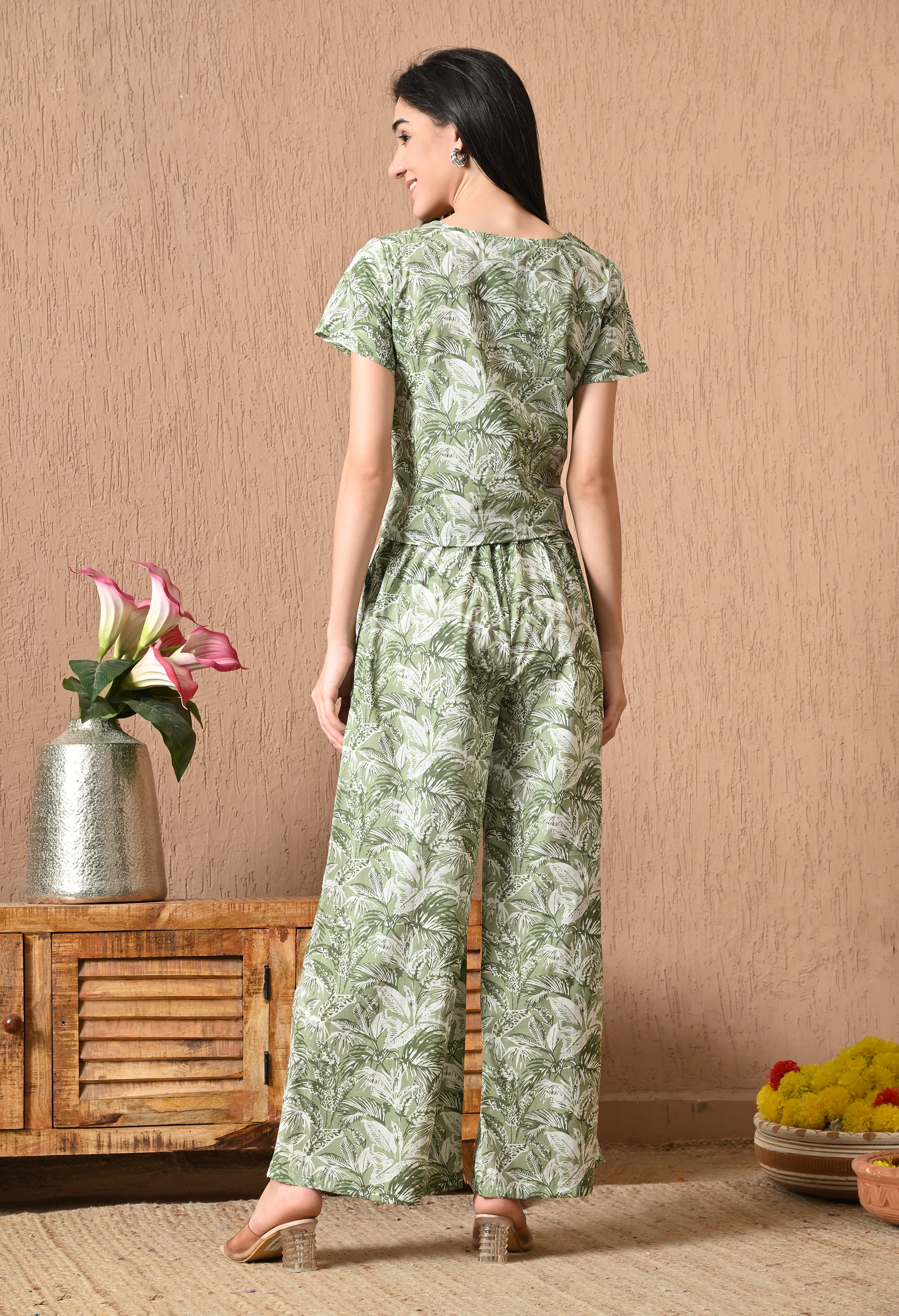 Green Grey Night Suit