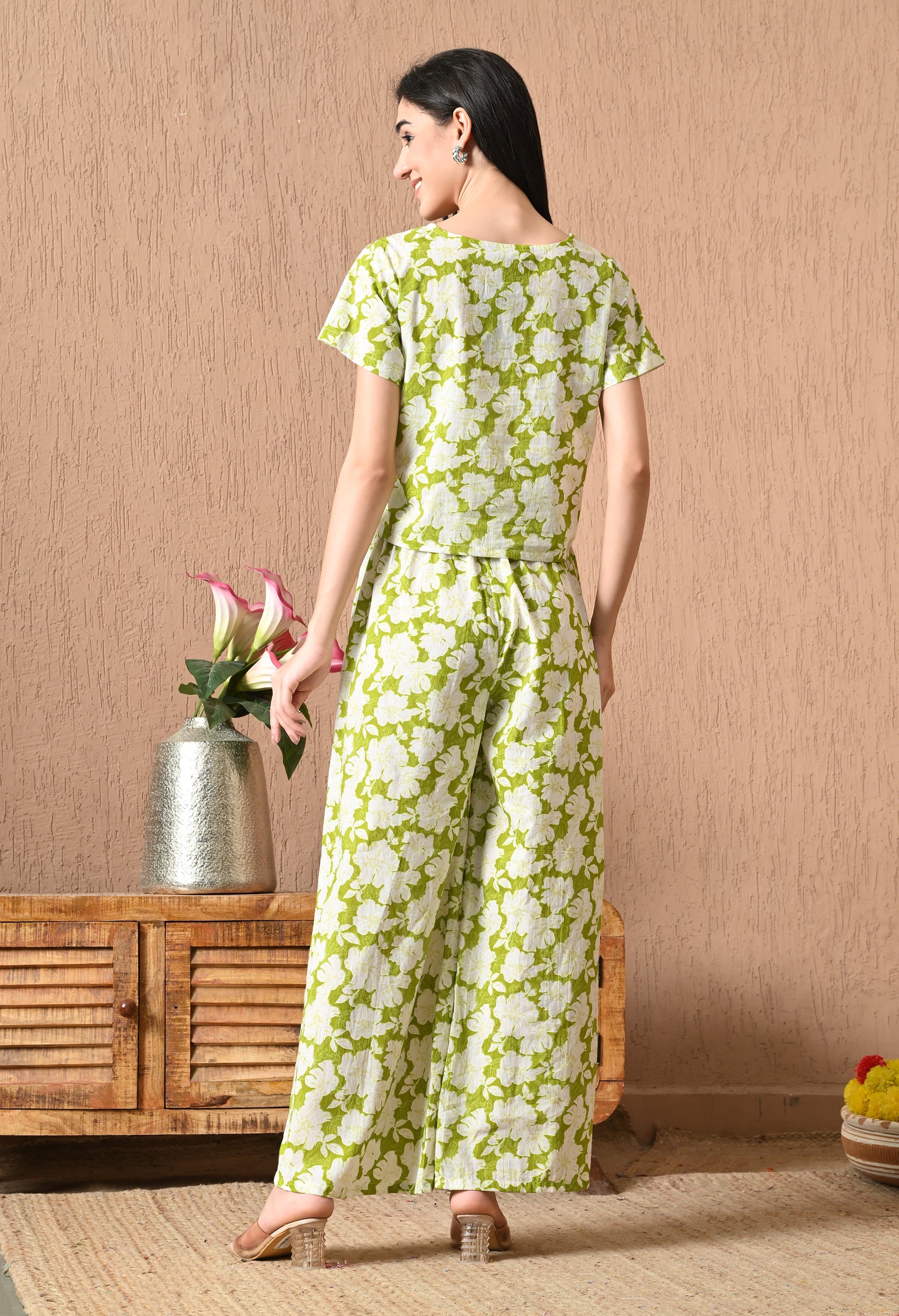 Trendy Green Night Suit