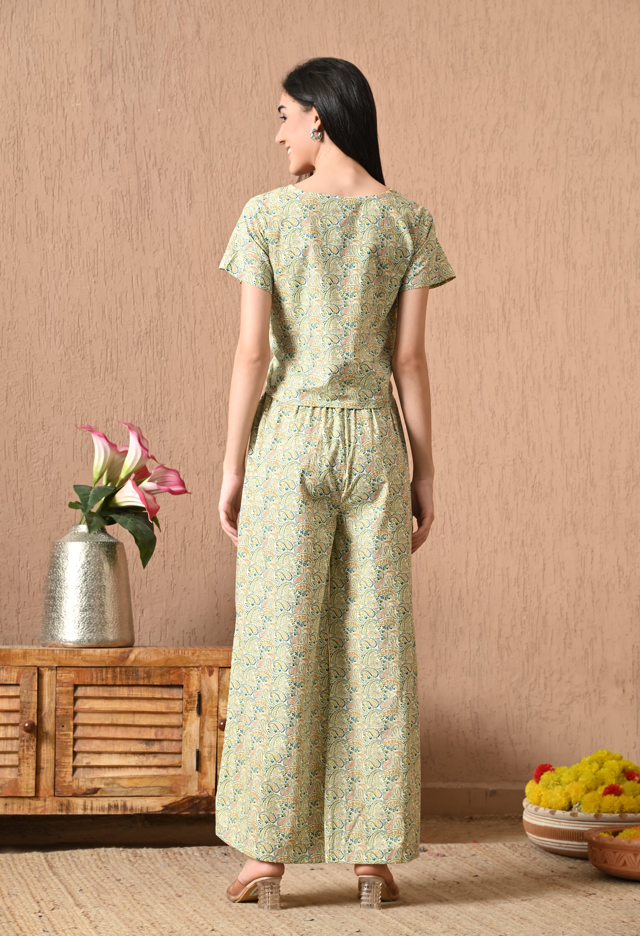 Beryle Green Night Suit – Soft, Stylish & Breathable