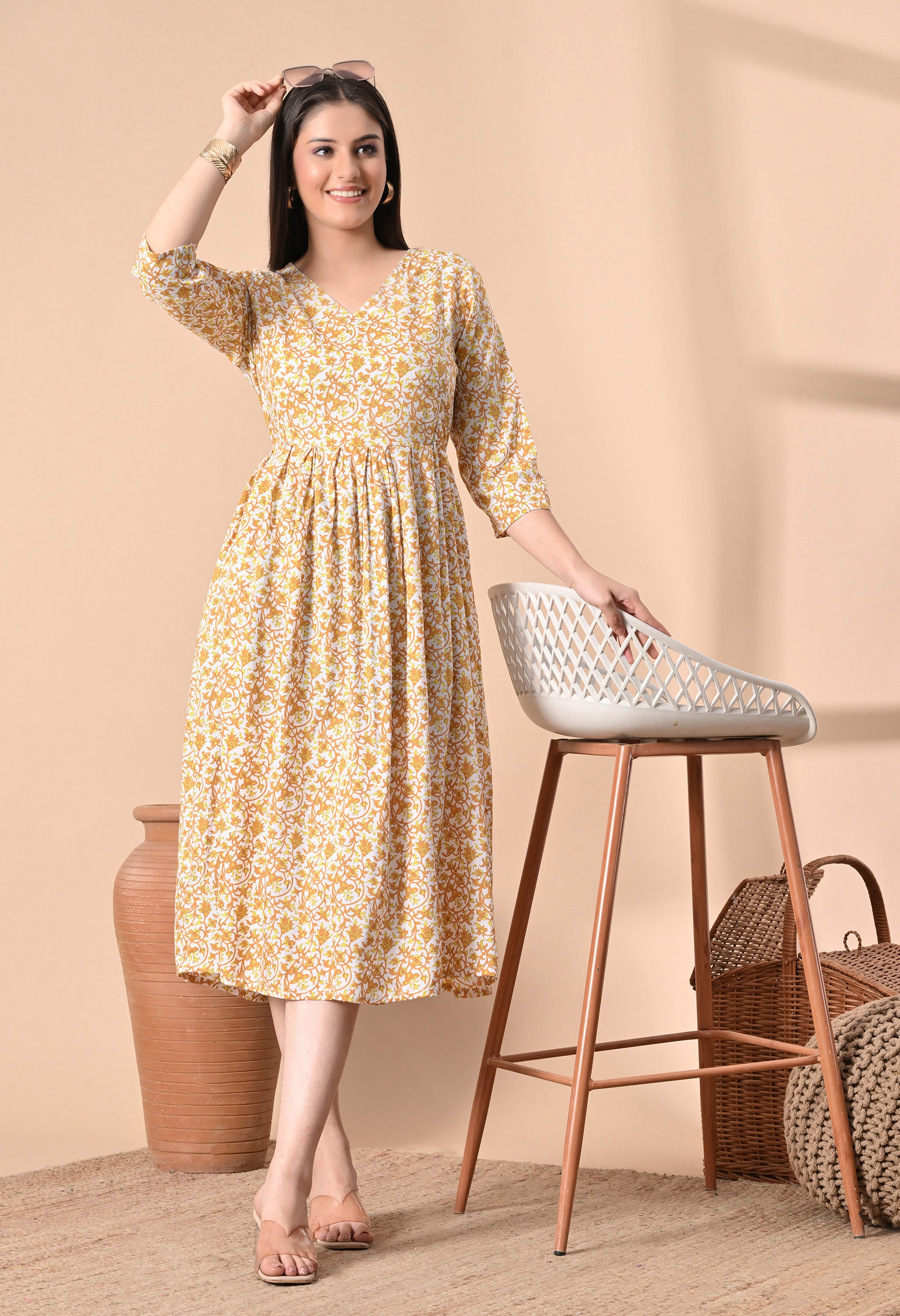 Yellow Maternity wear