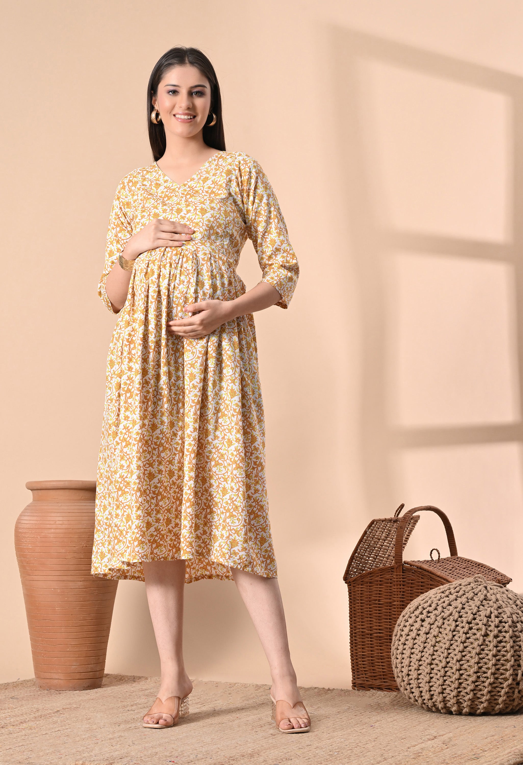 Yellow Maternity wear