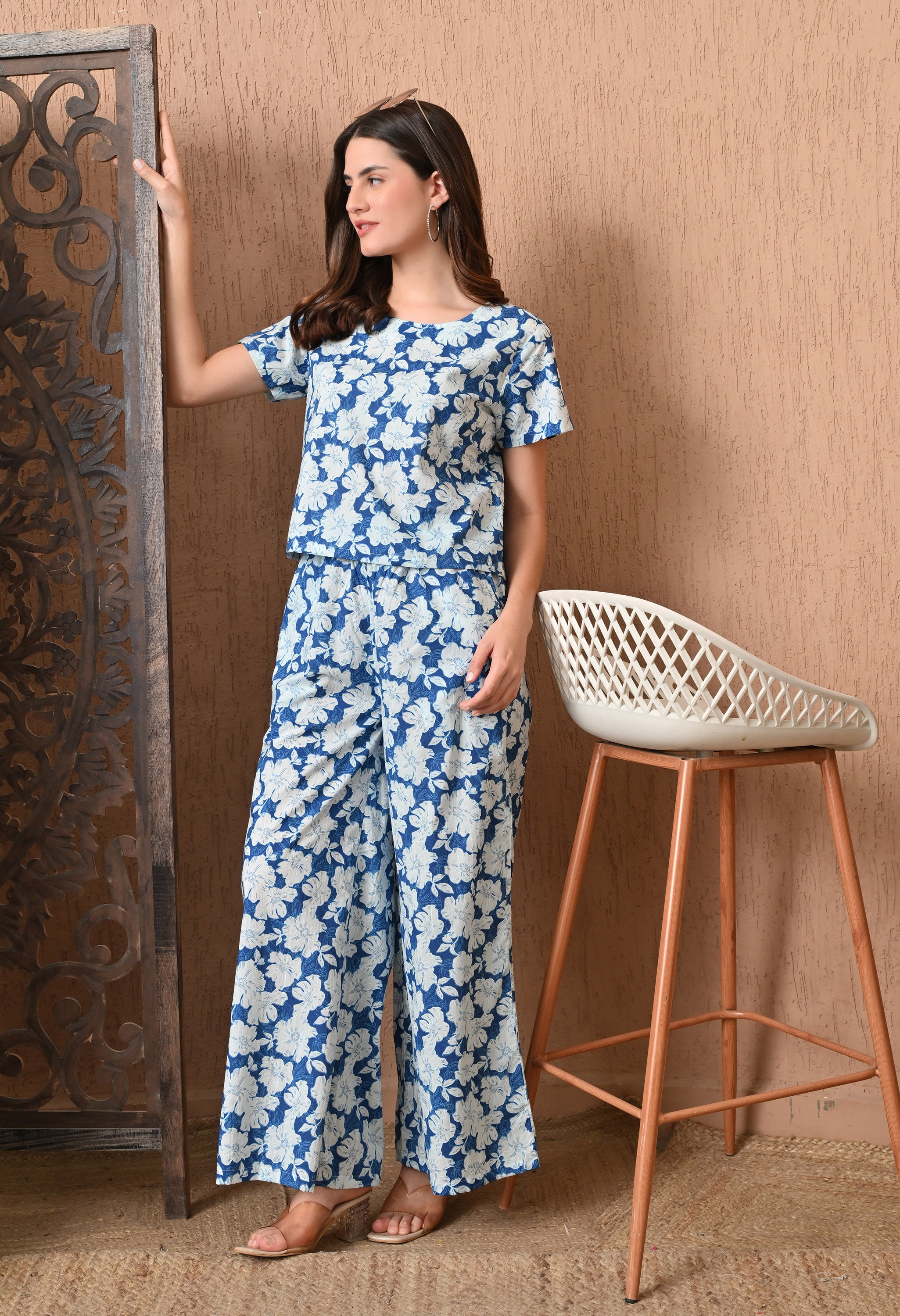 Cool Blue Night Suit