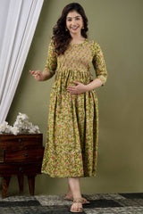 Women's Cotton Feeding Maternity Kurti