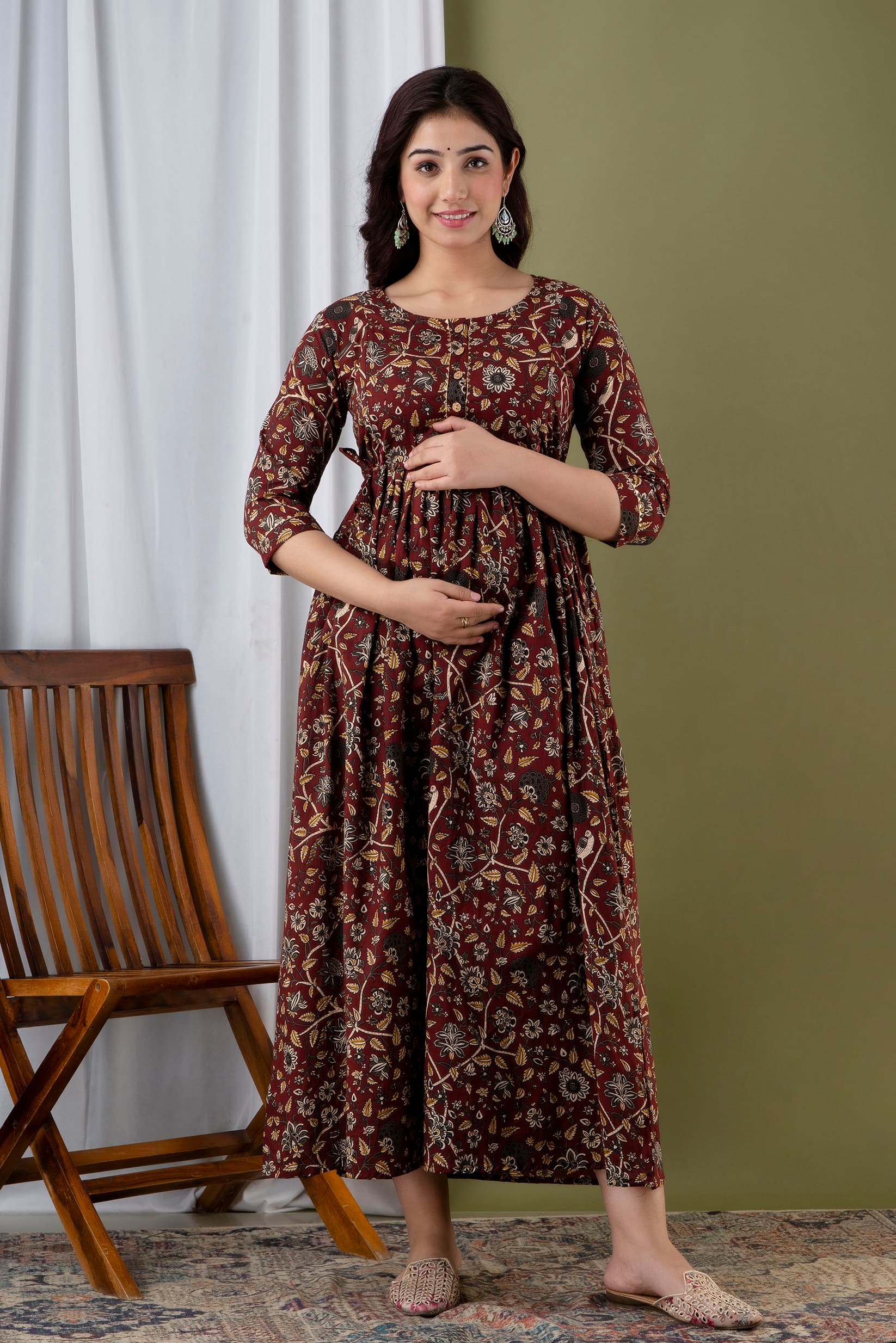 Women's Feeding Maternity Kurti by Silakiva