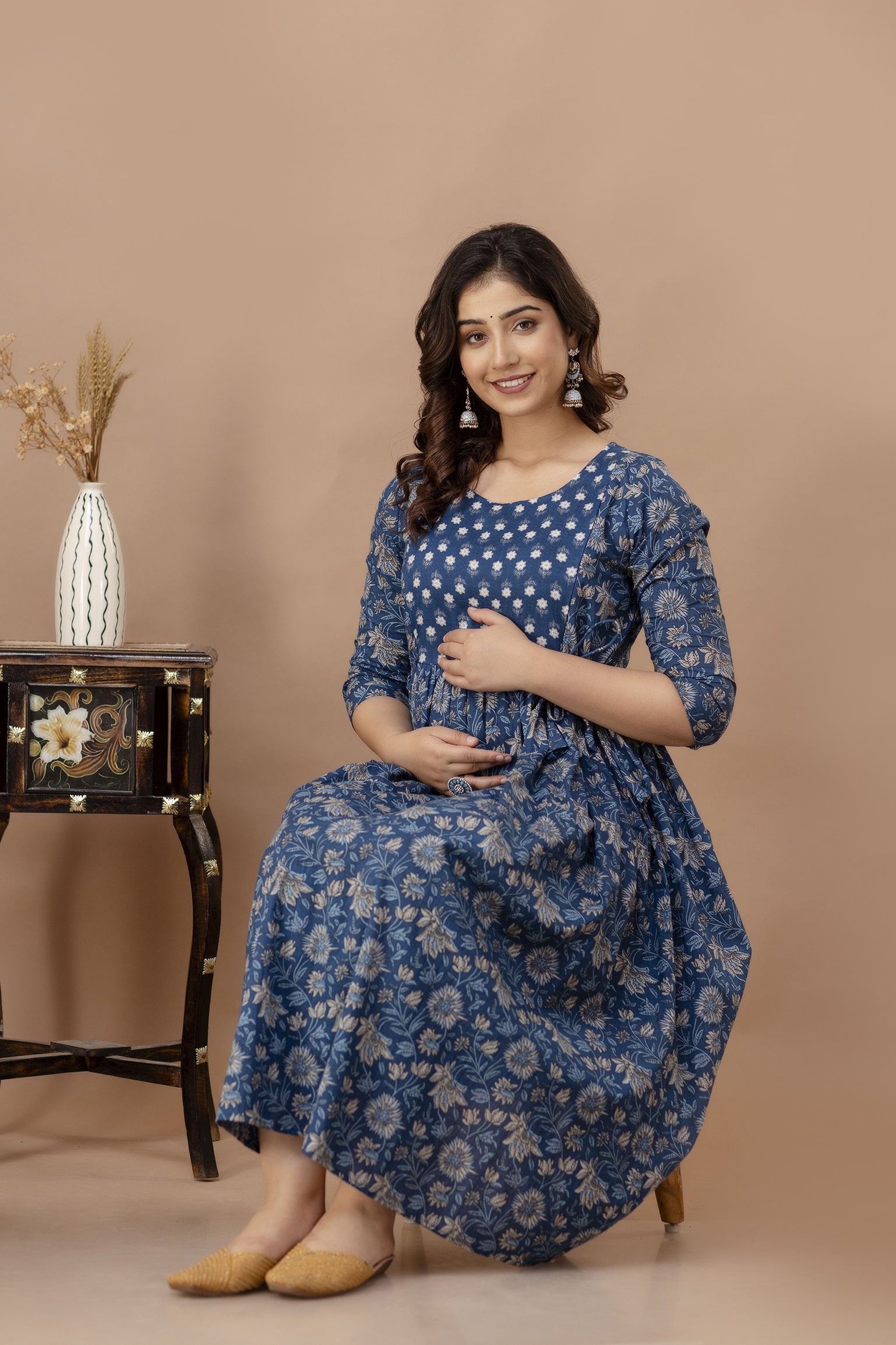 Floral Printed Feeding Kurta
