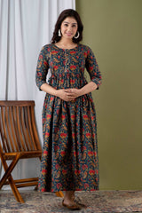 Women's Cotton Feeding Maternity Kurti