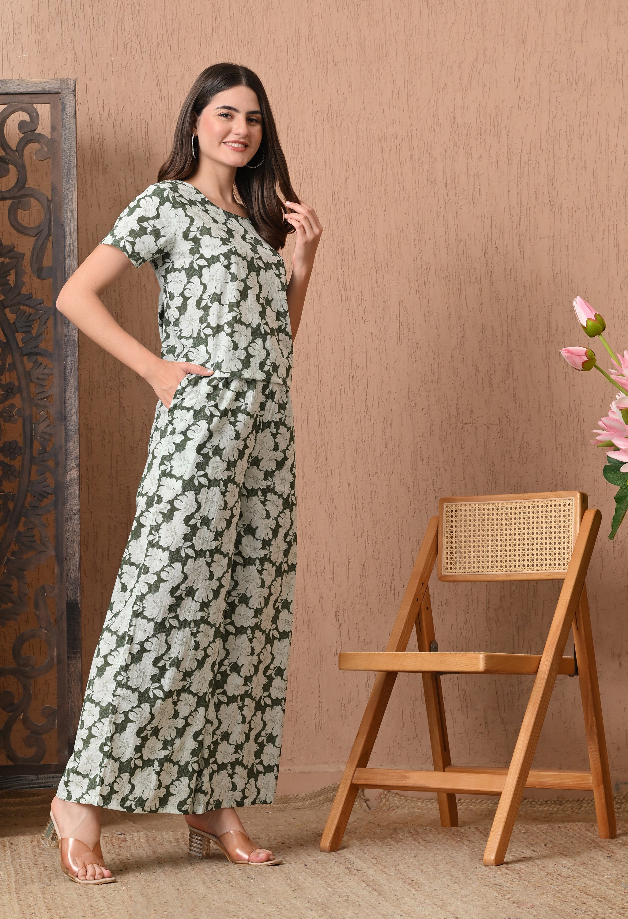 Sage Green Night Suit