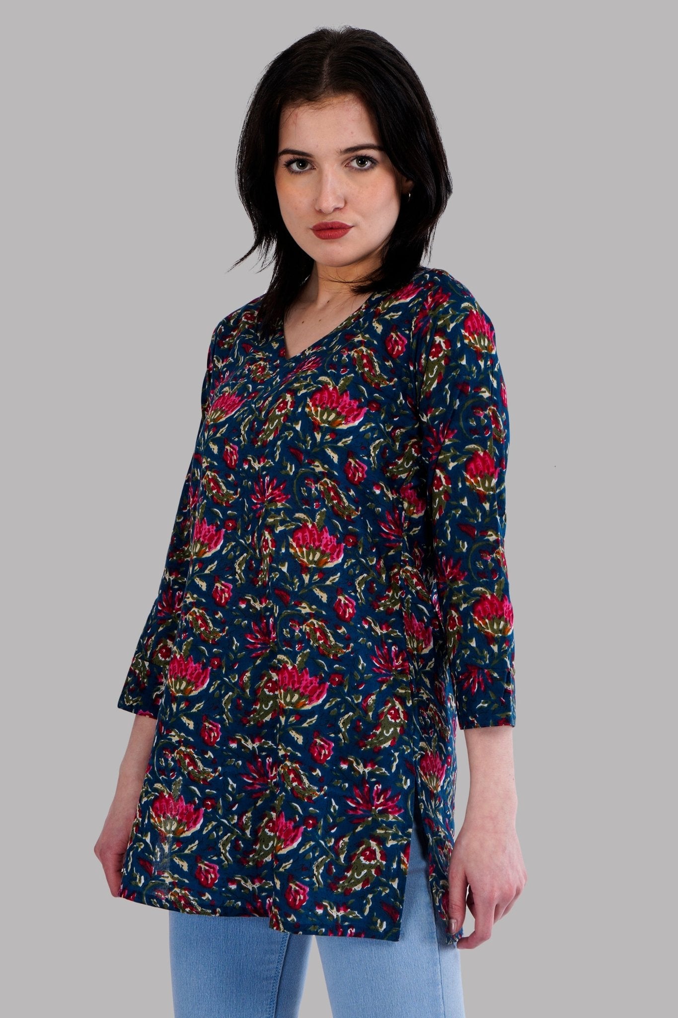 Women's Casual Short Kurta/Tops SILAKIVA