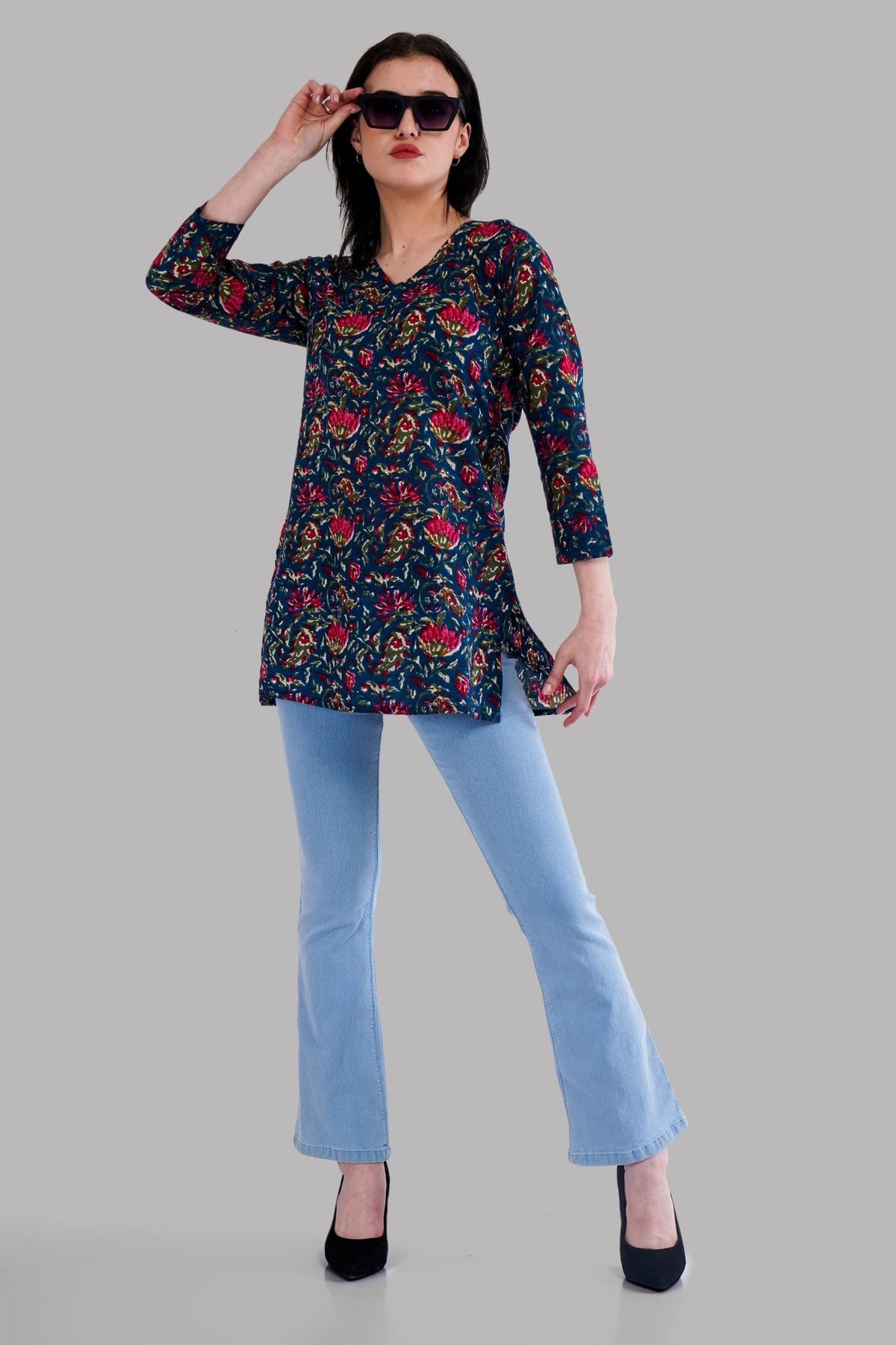 Women's Casual Short Kurta/Tops SILAKIVA